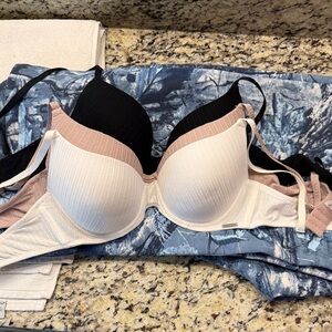 Nautica Women's Bra Set - Black, Pink, and White